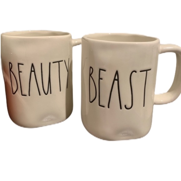 Rae Dunn Other - Rae Dunn Beauty & Beast Mug Set